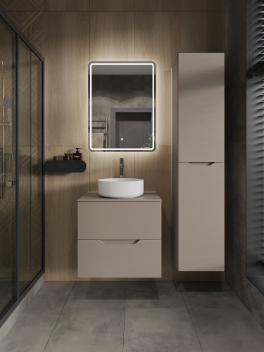 Тумба с раковиной Orange Line Li-60TuLMDF+B09-360W 61х46х68 - фото 5