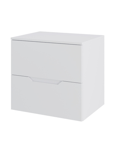 Тумба под раковину Orange Line Li-60TuwMDF 61х46х56 подвесная цвет белый - фото 3