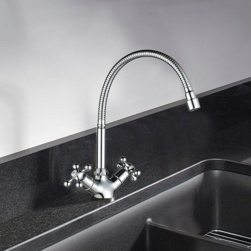 Смеситель для кухни WesnaArt Rassvet RAS02-180 на мойку хром - фото 3