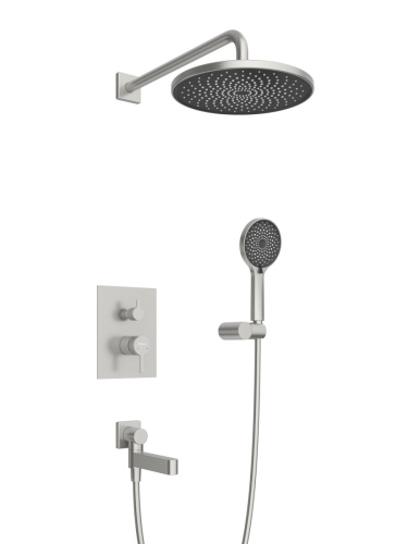 Душевая система BelBagno DELTA DEL2.0-VDSET-IN встраиваемая в стену цвет сатин - фото 3