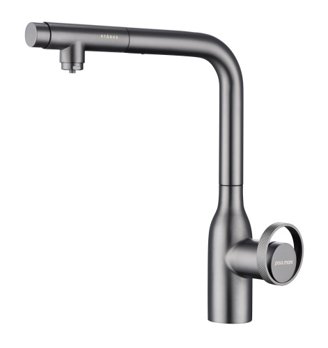Смеситель для кухни Paulmark URBAN Ur213104-GM на раковину беретта