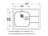 Кухонная мойка Ukinox Иннова IND800.600 ---6C 0L- 80х60 цвет нержавеющая сталь поверхность матовая