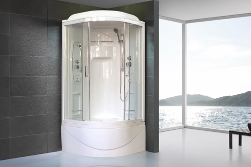 Душевая кабина Royal Bath NRW RB100NRW-T 100х100 четверть круга с крышей ориентация универсальная - фото 2