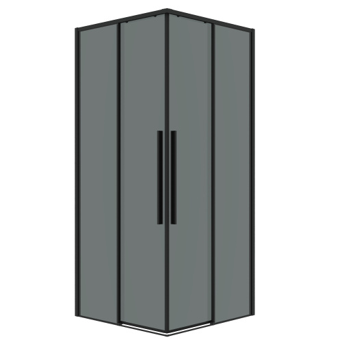 Душевой уголок Grossman Galaxy 300.K33.01.7070.21.10 70х70 стекло прозрачное профиль черный матовый без поддона