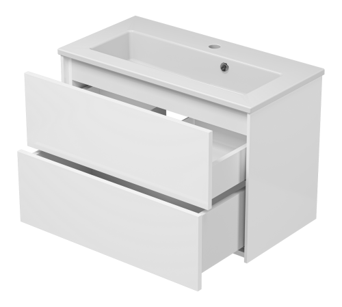 Тумба под раковину Brevita Toy TOY-09070-0102Я 70х35х47 подвесная - фото 4