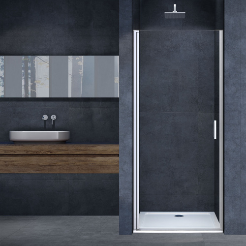 Душевая дверь Vincea Alpha VDP-3AL950MT 95х195 стекло текстурное профиль хром глянцевый