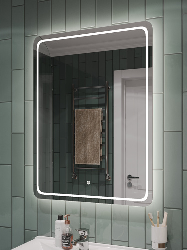 Зеркало в ванную Orange Nature ON-60ZE 60х80 цвет белый - фото 4