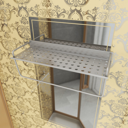 Душевая кабина Niagara Luxe 7717GBK 100х100 трапеция без крыши ориентация универсальная - фото 4