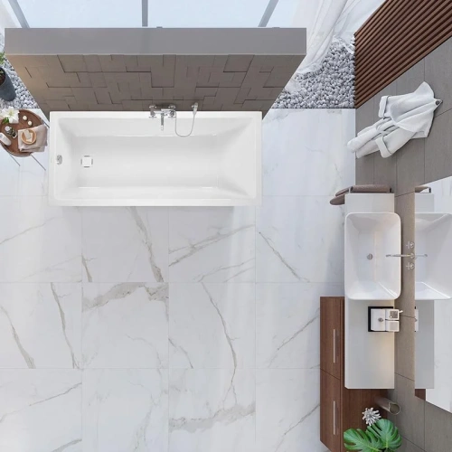 Ванна акриловая Vagnerplast Cavallo VPBA157CAV2X-04 150х70 пристенная прямоугольная без каркаса - фото 3