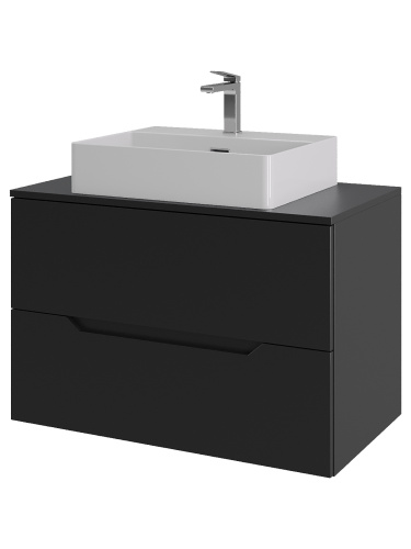 Тумба с раковиной Orange Line Li-80TubMDF+B04-500W 81х46х66 - фото 2