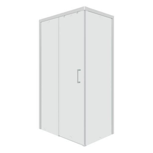 Душевой уголок Cerutti SPA VITO110-L 110х80 стекло прозрачное профиль хром глянцевый без поддона