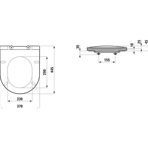 Крышка сиденье для унитаза Laufen Pro 8.9896.6.000.000.1 - фото 2