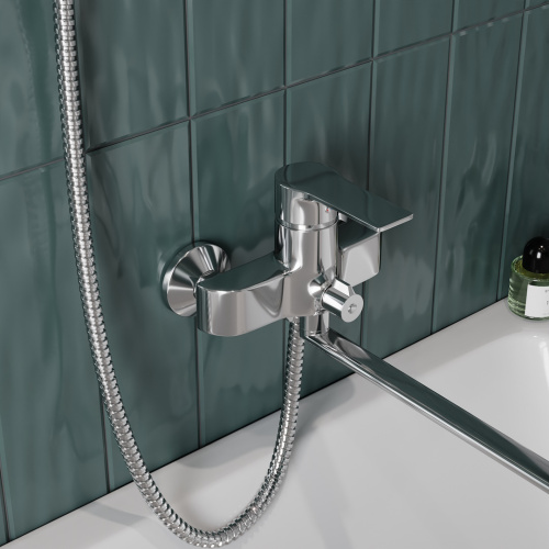 Смеситель для ванны Teymi Lori T10222 настенный хром - фото 4