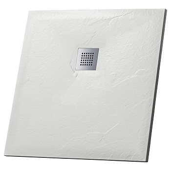 Душевой поддон Grossman Strong GR-S19090Q 90х90 искусственный камень белый без ножек