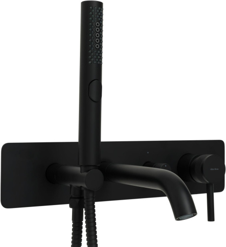 Смеситель для ванны с душем Allen Brau Priority 5.31006-31 встраиваемый в стену черный - фото 5