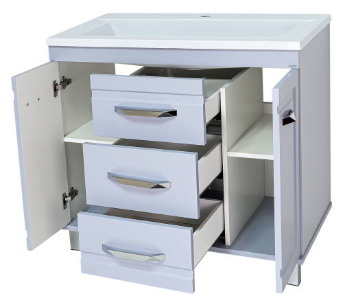 Тумба под раковину Misty Терра П-Тер01090-01503Я 90х48х73 напольная - фото 2