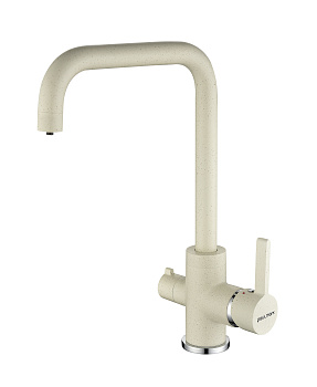 Смеситель для кухни Paulmark LOGAS Lo213021-331 на раковину белый