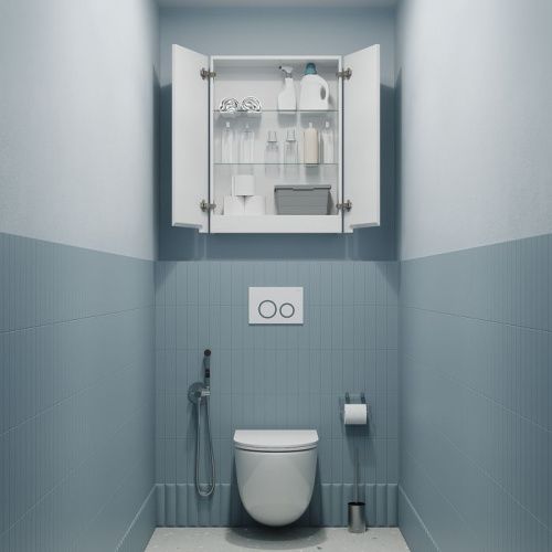 Шкаф IDDIS Edifice EDI60W0i97 60х24х80 подвесной цвет белый - фото 5