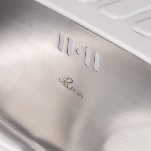 Кухонная мойка Melana 215 ti (*10) 60х49 цвет хром - фото 4