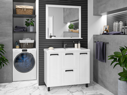 Тумба под раковину Misty Спарта П-Спа-06100-01-012Я 97х44х70 напольная - фото 5