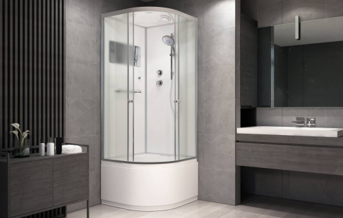 Душевая кабина AvaCan D10S 100х100 четверть круга с крышей ориентация универсальная - фото 3