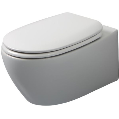 Чаша унитаза подвесная White Ceramic Basic W020305 цвет черный матовый без сиденья безободковая