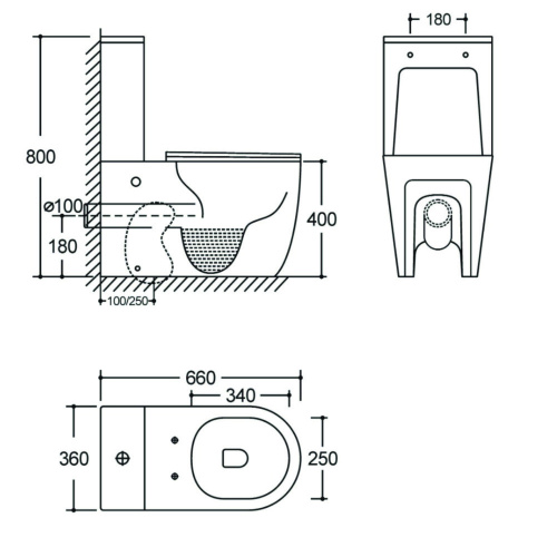 Чаша унитаза напольная Logan Tornado 00331872 цвет белый с сиденьем микролифт без бачка смыв торнадо - фото 2