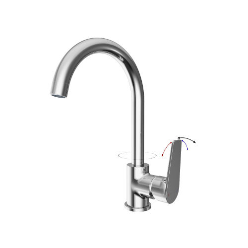 Смеситель для кухни Tokito TOYAMA TOK-TOY-1013 на раковину хром - фото 4