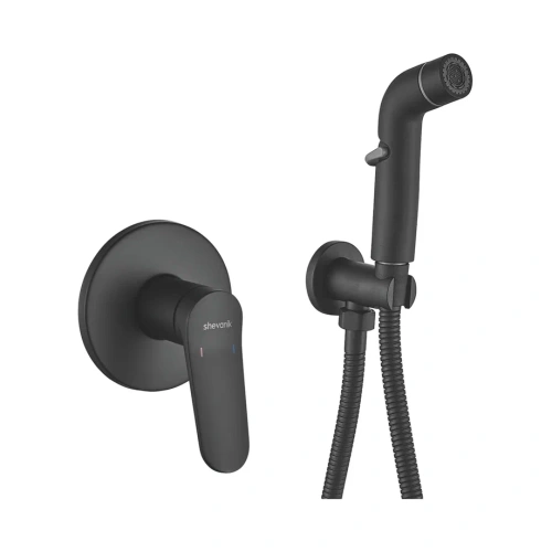 Гигиенический душ со смесителем Shevanik S43H S4305H черный - фото 2