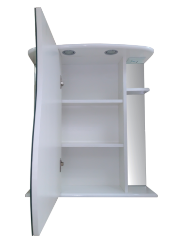 Зеркало-шкаф Misty Зеркала-шкафы Э-Лиа02065-01СвЛ 65х25х72 подвесной цвет белый - фото 2