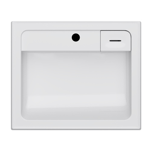 Раковина из литьевого мрамора Am.Pm X-Joy M85AWCC0602WG 60х51 подвесная цвет белый 1 отверстие под смеситель - фото 2