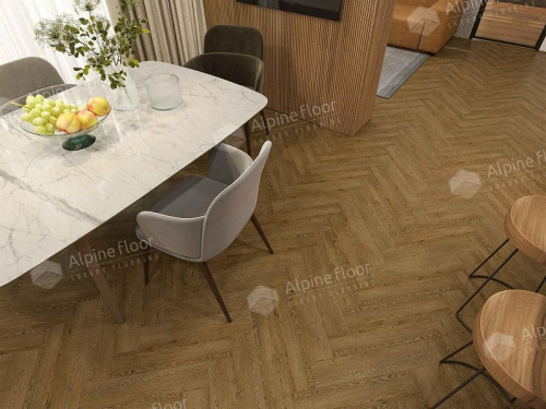 Кварцвиниловая плитка Alpine Floor Parquet LVT ECO 16-32 Дуб Селена Дуб Селена толщина 0.25 см 43 класс 590х118 - фото 2