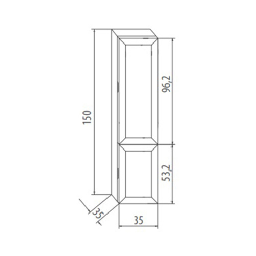 Шкаф-пенал Eban FKMMT150S-ODJ5*0 FUNE 35х35х150 - фото 2