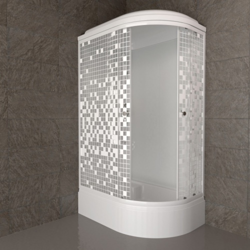 Душевая кабина Тритон Коралл Щ0000061819 120х80 четверть круга с крышей ориентация левая - фото 4