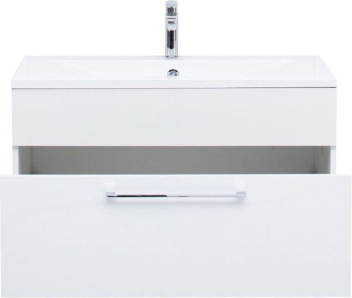 Тумба под раковину De Aqua Кубика 167034 89х45х48 подвесная цвет белый - фото 3