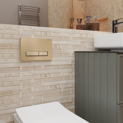 Клавиша смыва механическая CHARUS Raiden FP.321.51.01 цвет песок матовый - фото 3