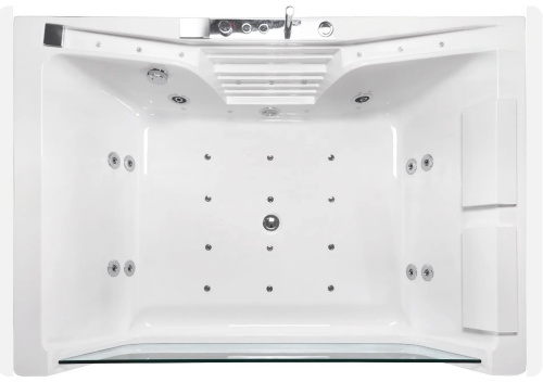 Ванна акриловая гидромассажная Cerutti SPA C-477-18A 180х85 пристенная прямоугольная с ножками - фото 5