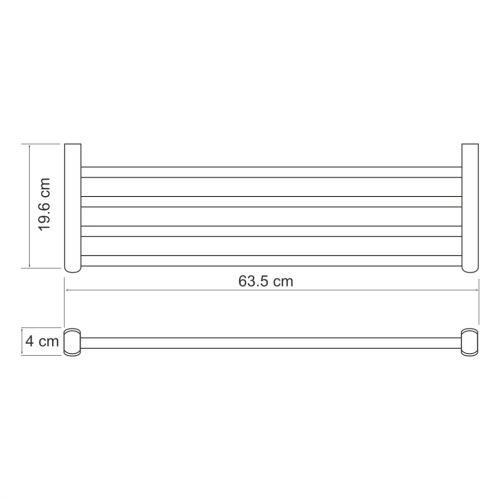 Полка в ванную комнату WasserKRAFT 6811 - фото 5