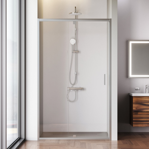 Душевая дверь Am.Pm Gem W90G-120-1P-MT 120х195 стекло прозрачное профиль хром матовый - фото 3