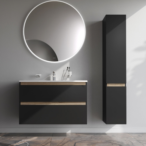 Тумба под раковину Am.Pm X-Joy M85AFHX1002BM 97х45х60 подвесная цвет черный - фото 5