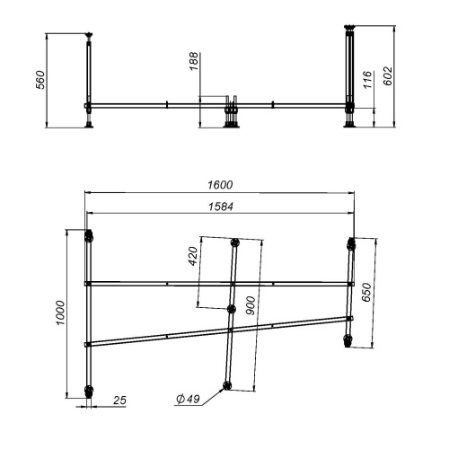Каркас для ванны Am.Pm Like W80A-170U110W-R - фото 2