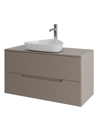 Тумба с раковиной Orange Line Li-100TuLMDF+B07-500W 101х46х66 - фото 2