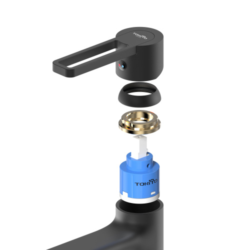 Смеситель Tokito KUDO TOK-KUD-1011 на раковину черный - фото 5