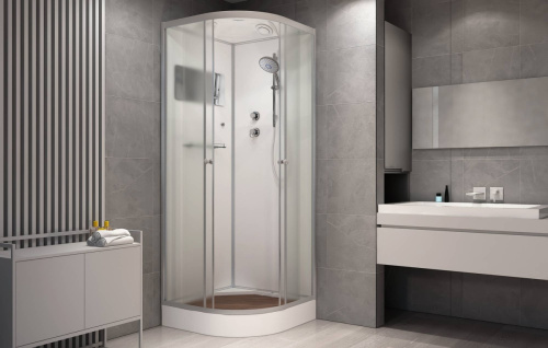 Душевая кабина AvaCan D011S 110х110 четверть круга с крышей ориентация универсальная - фото 3