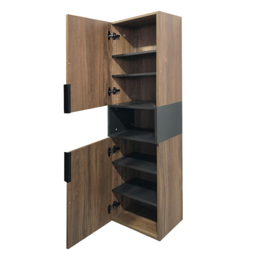 Шкаф-пенал Comforty Штутгарт 00004151544CF 40х32х160 подвесной цвет дуб темно-коричневый - фото 3