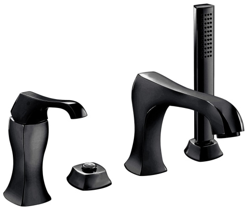 Смеситель Emmevi Ares 76120/NEO на борт ванны черный матовый