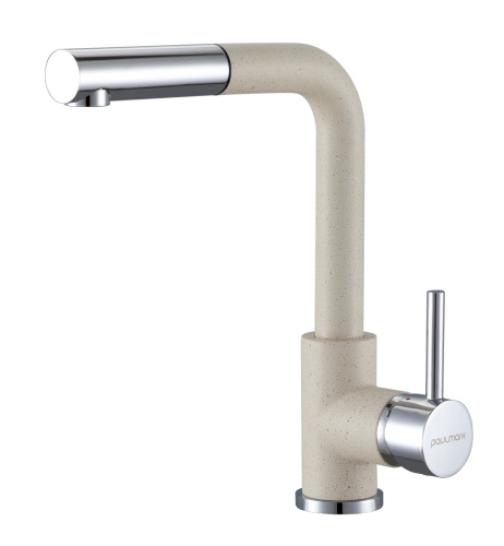 Смеситель для кухни Paulmark KASSEL Ka214311-328 на раковину бежевый