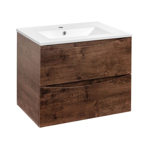 Тумба под раковину Vincea Mia VMC-2MC700RW 71х50х46 подвесная цвет коричневый - фото 2
