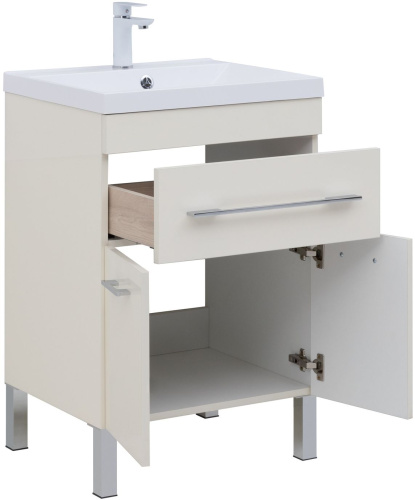 Тумба под раковину Aquanet Верона 00304535 57х47х83 напольная цвет бежевый - фото 5