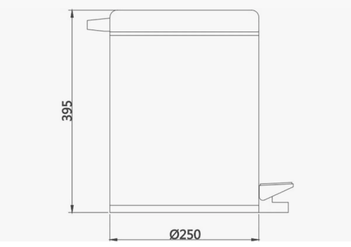 Ведро для мусора 12 л D-Lin D201203 - фото 2
